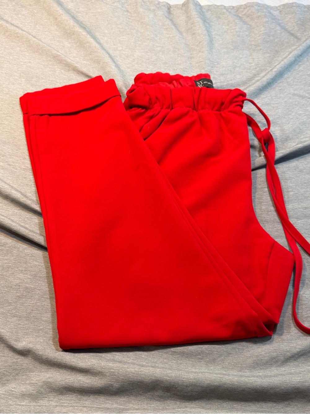 New York & Company Kids Red Drawstring Joggers